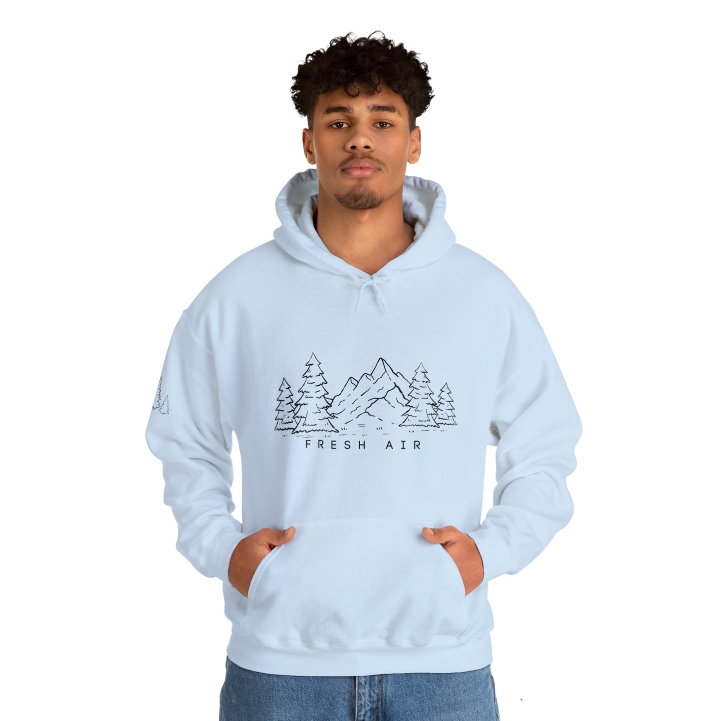 Forest Fresh Air Hooded Sweatshirt
